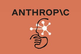 Anthropic logo on a terracotta background with a molecular network graphic