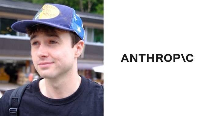 Anthropic researcher Jacob Coxon in a cap, shown beside the Anthropic wordmark
