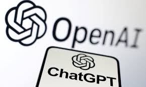 OpenAI logo with ChatGPT branding on smartphone display