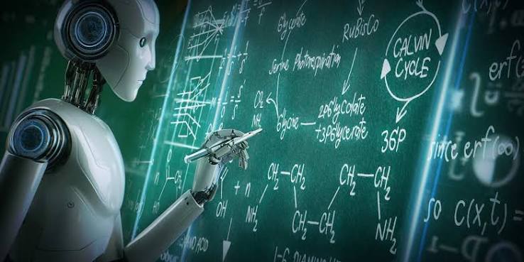 Abstract mathematical equations over a dark background, representing an AI model resolving open math problems