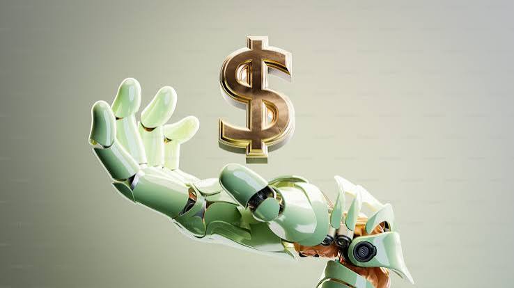 A humanoid robot overlaid with a video game style 3D environment grid, representing world models for physical AI