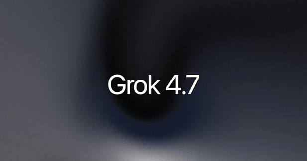 The Grok logo on a dark background, representing the SpaceXAI Grok 4.7 model release